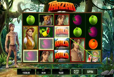 Play tarzan Pokie Online for Free and Real Money